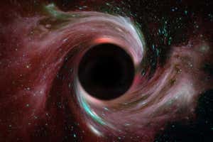 Black hole in deep space